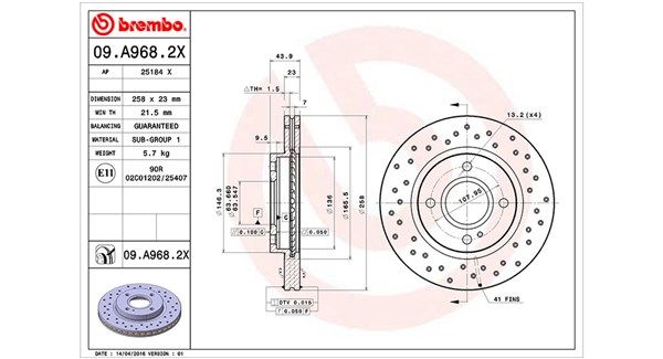 MAGNETI MARELLI Тормозной диск 360406077802